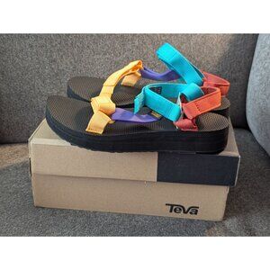 Teva Womens Midform Universal Sandals Size 10 Multicolor Recycled Polyester Stra